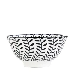 HOMLA Miska Navia Czarna W Listki 16 Cm