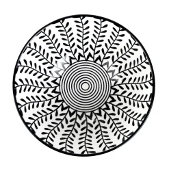 HOMLA Miska Navia Czarna W Listki 16 Cm