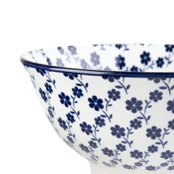 HOMLA Miska Navia Granatowa W Kwiatuszki 16 Cm