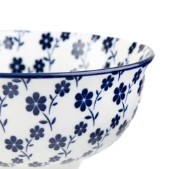 HOMLA Miska Navia Granatowa W Kwiatuszki 12 Cm