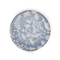 HOMLA Mydelniczka Mirabel Niebieska We Wzory 10X10X2,5 Cm