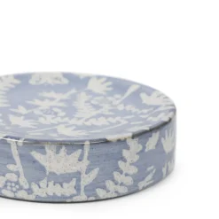 HOMLA Mydelniczka Mirabel Niebieska We Wzory 10X10X2,5 Cm