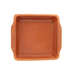HOMLA Naczyńie Do Zapiekania Tuzla Z Terakoty Brazowe 25X23