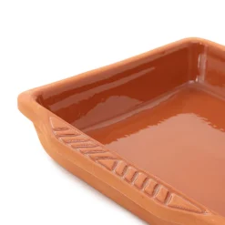 HOMLA Naczyńie Do Zapiekania Tuzla Z Terakoty Brazowe 25X23