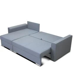 HOMLA Naroznik Floki Z Funkcja Spania I Pojemnikiem Na Pościel 230X85X144 Cm