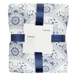 HOMLA Narzuta Meknes Pikowana Z Nadrukiem 200X220 Cm