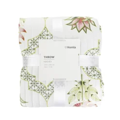 HOMLA Narzuta Safi Pikowana W Kwiaty 150X200 Cm