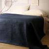 HOMLA Narzuta Zemi Welurowa Granatowa 200X220 Cm