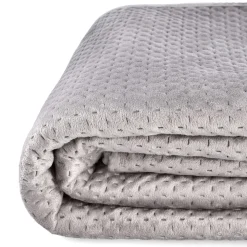 HOMLA Narzuta Zemi Welurowa Szara 200X220 Cm