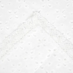 HOMLA Obrus Kwadratowy Crochet Szydelkowy Bialy 80X80 Cm