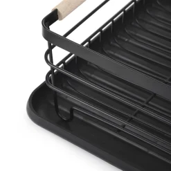 HOMLA Ociekacz Kuchenny Plystre Czarny 42X31X13 Cm