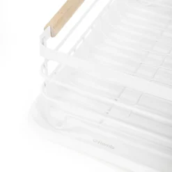 HOMLA Ociekacz Kuchenny Plystre Bialy 42X31X13 Cm