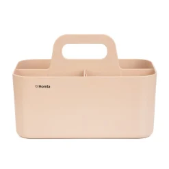 HOMLA Organizer Delyth Plastikowy Rozowy Duzy 25X15,5X17 Cm
