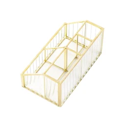 HOMLA Organizer Grazia Ze Szkla Prazkowanego 17,5X10X8,5 Cm