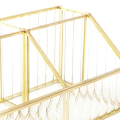 HOMLA Organizer Grazia Ze Szkla Prazkowanego 17,5X10X8,5 Cm