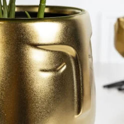 HOMLA Oslonka Face Zlota 15X14 Cm