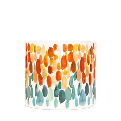 HOMLA Oslonka Na Doniczke Azul W Kolorowe Plamki 13X13X11 Cm