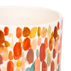 HOMLA Oslonka Na Doniczke Azul W Kolorowe Plamki 13X13X11 Cm