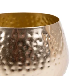 HOMLA Oslonka Na Doniczke Dritto Mlotkowana Zlota 14X14X9 Cm