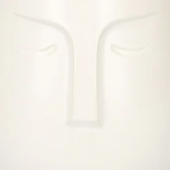 HOMLA Oslonka Na Doniczke Face Biala 10X11 Cm