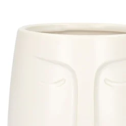 HOMLA Oslonka Na Doniczke Face Biala 14X15 Cm