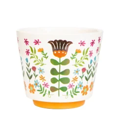 HOMLA Oslonka Na Doniczke Folga W Folkowy Wzor 13X13X11 Cm