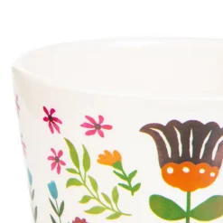 HOMLA Oslonka Na Doniczke Folga W Folkowy Wzor 13X13X11 Cm