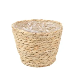 HOMLA Oslonka Na Doniczke Lumbo Pleciona Naturalna 15X12 Cm