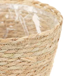 HOMLA Oslonka Na Doniczke Lumbo Pleciona Naturalna 23X19 Cm