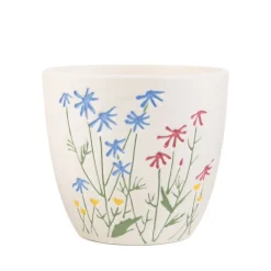 HOMLA Oslonka Na Doniczke Meadow W Kolorowe Kwiaty 13X12X11 Cm