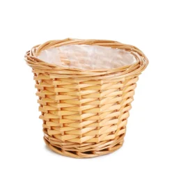 HOMLA Oslonka Na Doniczke Saule Wiklinowa Naturalna 16X13 Cm