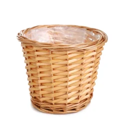 HOMLA Oslonka Na Doniczke Saule Wiklinowa Naturalna 20X16 Cm