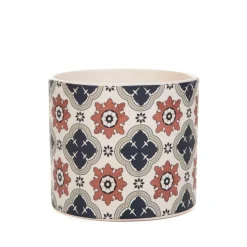 HOMLA Oslonka Na Doniczke Storia We Wzor Azulejo 13X13X11 Cm