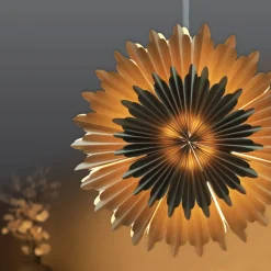 HOMLA Ozdoba Papierowa Z Ledem Shallow Naturalna 50 Cm