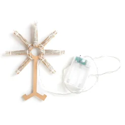 HOMLA Ozdoba Papierowa Z Ledem Shallow Biala 100 Cm