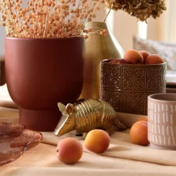 HOMLA Ozdoba Stojaca Girona Pancernik Zloty 16X6X7 Cm