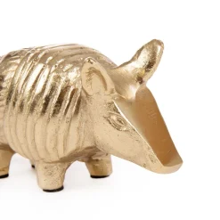 HOMLA Ozdoba Stojaca Girona Pancernik Zloty 16X6X7 Cm