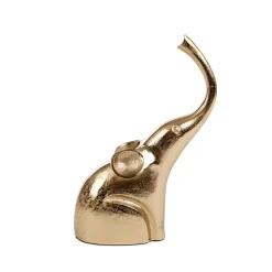 HOMLA Ozdoba Stojaca Girona Slon Zloty 18X8X25 Cm