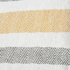 HOMLA Pled Baler Z Musztardowymi Fredzlami 130X170 Cm