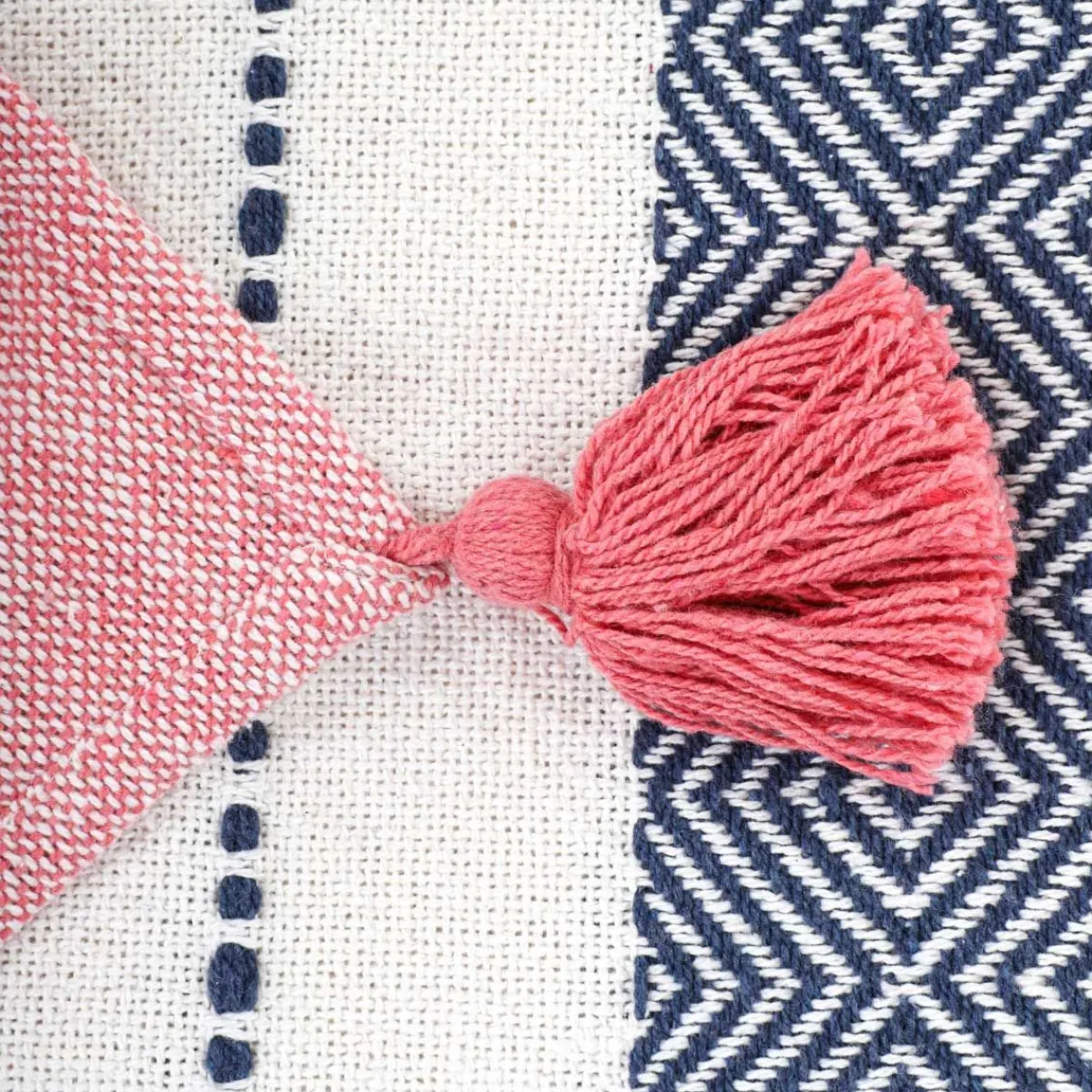 HOMLA Pled Kapas Kolorowy Z Aplikacja 130X170 Cm