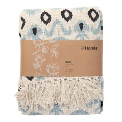 HOMLA Pled Maro Z Niebieskim Wzorem 130X170 Cm