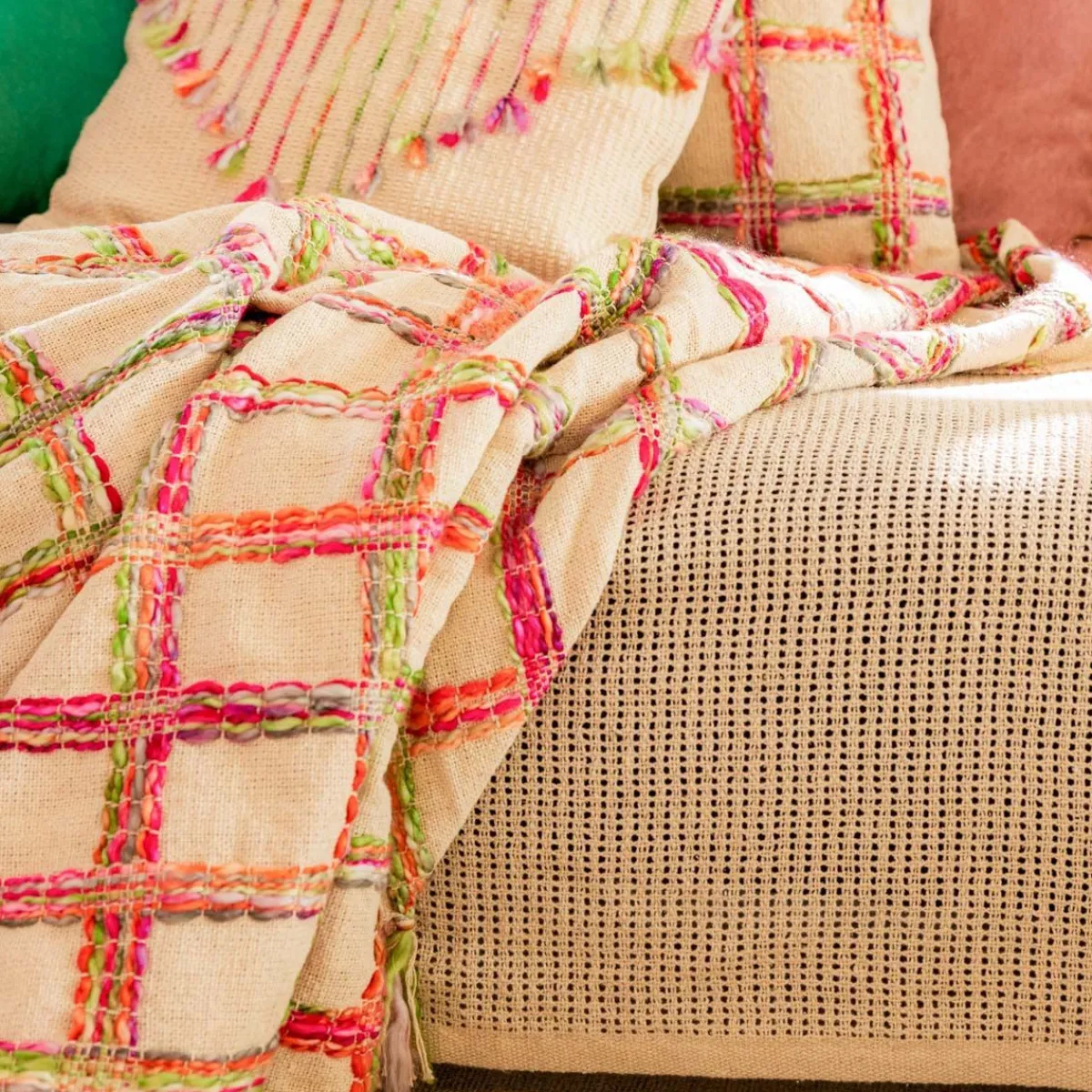 HOMLA Pled Tanis Z Kolorowymi Nitkami 130X170 Cm