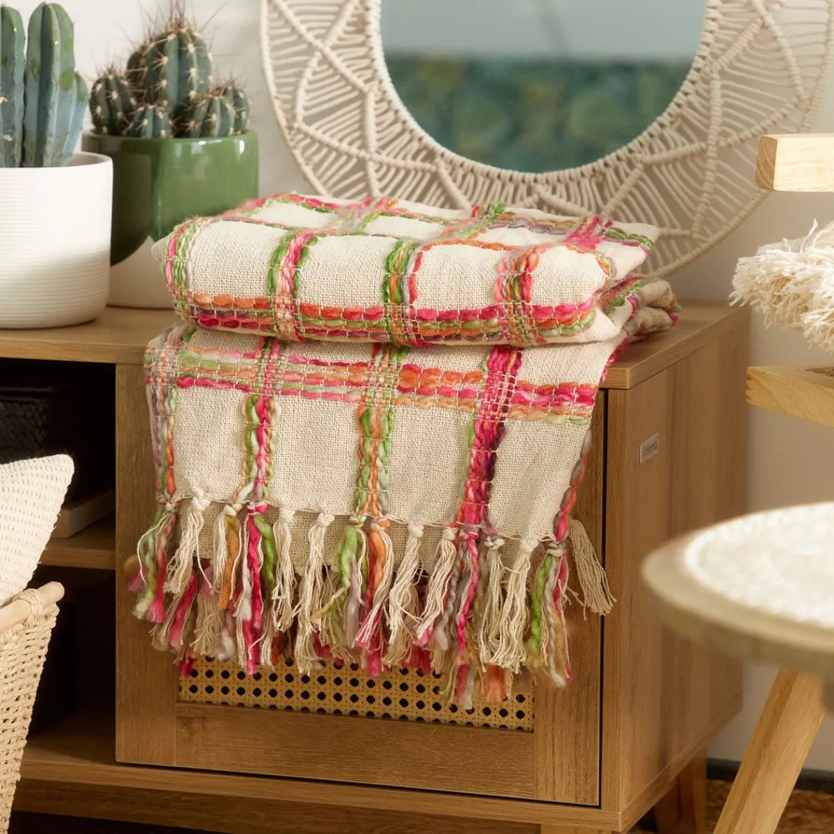 HOMLA Pled Tanis Z Kolorowymi Nitkami 130X170 Cm