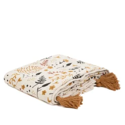 HOMLA Pled Taso Ze Wzorem Bezowy 130X170 Cm