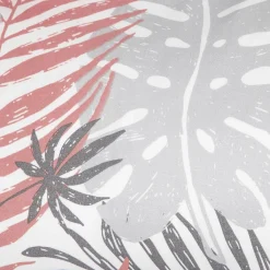 HOMLA Pościel Botanical Z Mikrofibry W Rozowo-Szare Liscie 140X200 Cm + 1*70X80 Cm