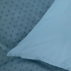 HOMLA Pościel Doti Z Mikrofibry Niebieska 160X200 Cm