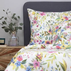 HOMLA Pościel Floral Z Mikrofibry W Kolorowe Kwiatki 200X220 Cm