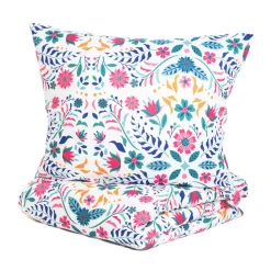 HOMLA Pościel Freesia Z Mikrofibry W Kwiaty 160X200 Cm