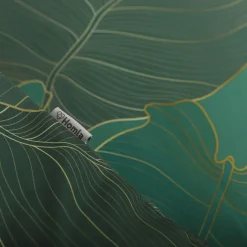 HOMLA Pościel Gallo Z Mikrofibry Zielona W Liscie 160X200 Cm