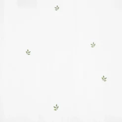 HOMLA Pościel Hadley Bawelniana W Listki Z Zielona Lamowka 140X200 Cm + 1*50X60 Cm